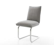 DELIFE Sledemodel Lelio-Flex zachte stof met structuur grijs sledemode...