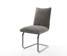 DELIFE Sledemodel Lelio-Flex bouclé zacht mud sledemodel vlak grafiet ...