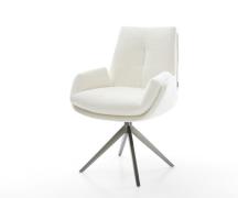 DELIFE Draaistoel Clea-Flex bouclé zacht beige kruisframe breed grafie...