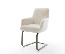 DELIFE Sledemodel Heira-Flex met armleuning pluchen crème-wit sledemod...