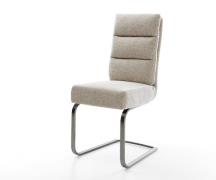 DELIFE Sledemodel Pela-Flex geweven stof beige sledemodel vlak grafiet...