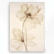 Wandkleed White Flowers - Large