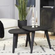 Salontafel Omaha Black | 60 cm | Set van 2