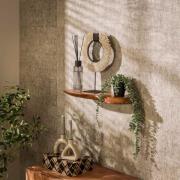 Wandplank Organic | 60 cm | Massief acacia | Naturel