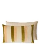 HKliving Striped Velvet sierkussen 60 x 35 cm