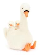 Jellycat Featherful Swan knuffel 39 cm