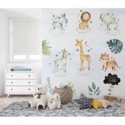 Safari droom - Kinderbehang - 194,8 cm x 280 cm - Walloha