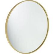 Fragix Boston wandspiegel rond - Goud - Metaal - Ø75cm - Industrieel