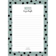 Studio Stationery - A6 Noteblock Notes dots salie