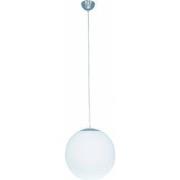 SPHERE Pendel Wit + satin nikkel 1x 60W E27 D40