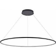 ANNU LED Pendel 1 ring 64W 2240Lm SMD 3000K dimbaar Ã¸1200mm zwart X