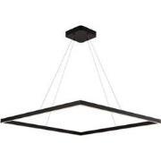 GURI LED pendel 90x90cm 98W 3000K zwart dimbaar