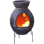 Sol-y-Yo Chimenea Mexicaanse tuinhaard Barbecue XL (grijs)