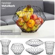 Decopatent® Design Fruitschaal Vouwbaar - Fruitmand in 5 vormen te vou...