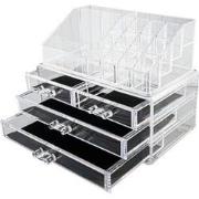 Decopatent® XL Make up Organizer met 16 Vakken & 4 Lades - Makeup Orga...