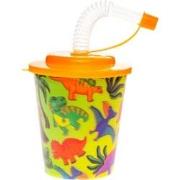 Decopatent® 12 STUKS DINOSAURUS 3D Drink Beker met Rietje en Deksel - ...