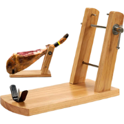 OTIX Hamhouder - Dubbele Arm - Hout - 18x44,8x8,1cm - Metaal