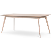 Yumi verlengbare houten eettafel whitewash - 190 x 90 cm