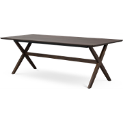 Calverton verlengbare houten eettafel donker eiken - 230 x 95 cm