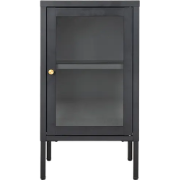 James cabinet metalen opbergkast zwart - 38 x 70 cm