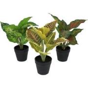 Kopu® set 3 verschillende kunstplantjes 25 cm hoog