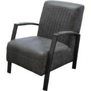 Fauteuil - Giulietta - lederlook Missouri antraciet 09