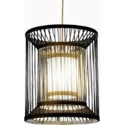 Fine Asianliving Bamboe Hanglamp Zwart D30xH45cm Alex