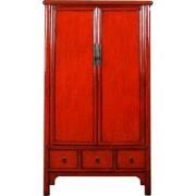 Fine Asianliving Antieke Chinese Kast Rood High Gloss B103xD49xH194cm