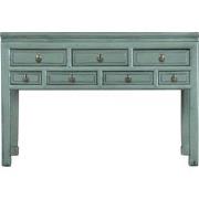 Fine Asianliving Antieke Chinese Sidetable Mint Groen B121xD45xH89cm