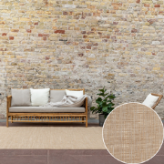 Jute buitenkleed Naturel Plain Beige - Polypropyleen - 200 x 290 cm - ...