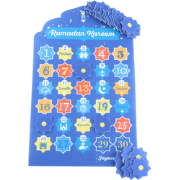 Orange85 Ramadan Kalender - Mubarak - Aftelkalender - Blauw - Sterren