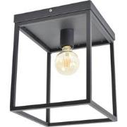 Plafondlamp Frame Zwart 25x25x31