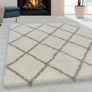 Tapijtenloods Harmony Soft Shaggy Hoogpolig Vloerkleed Creme- 120x170 ...