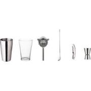 Decopatent® PRO Cocktail Shaker Set 6-delig - Rvs Barset met Glas en S...