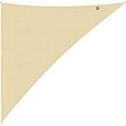 Kopu® Schaduwdoek Driehoek 5x6x7,8mtr 280 grams Waterdoorlatend Creme