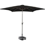 Kopu® Altea Parasol Vierkant 230x230 cm met Windvanger - Zwart