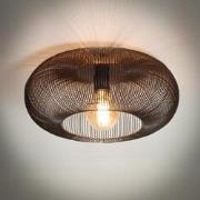 Hoyz - Plafondlamp Copper Twist - Zwart Nikkel - Industrieel - 43x43x2...