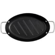 Orange85 Ovale Grillpan - Barbecue - Anti Aanbak - 32,5x20,5x3,5cm - M...