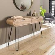 Hoyz - Kaptafel Barrel - 2 Lades - Hout - 120x30x76