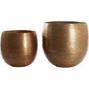 Light & Living - Pot LISBOA - Ø45x45.5cm - Goud - Set van 2