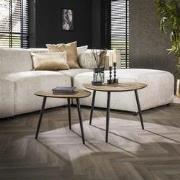 Hoyz Collection - Salontafel Set-2 Driehoekig Metallic - 59x80x43cm - ...