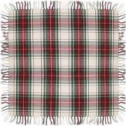 Unique Living - Tafelkleed Xmas Tartan - 90x90cm - White