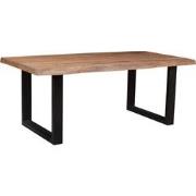 Brix - Bruine Eetkamertafel Brix - U Poot - Mangohout - 240 cm