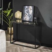 Hoyz Collection - Haltafel (KD) Black And Gold - Massief Teakhout