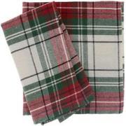 Unique Living - Servet Xmas Tartan - 40x40cm - White