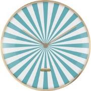 Karlsson - Wandklok Candy Swirl Dome - Turquoise blue & white- Ø40cm