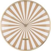 Karlsson - Wandklok Candy Swirl Dome - Soft brown & white- Ø40cm