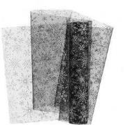 Unique Living - Decofabric Ice Star - 28x300cm - Black