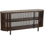 J-line - Console 2 Planken Conie Mango Hout Donker Bruin - 160x38x75cm