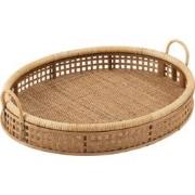 J-line - Dienblad Pick Rotan/bamboe Natuur Large - 65x52x16cm